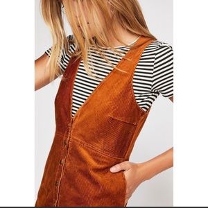 Free People Corduroy Dress w/ pockets